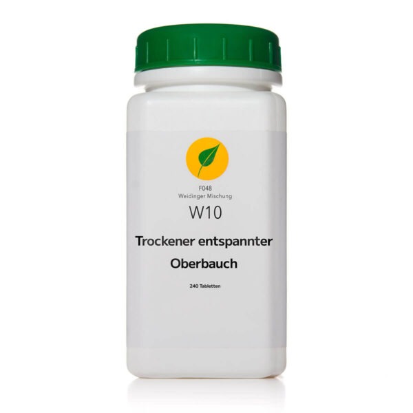 TCM Kräutermischung W10 — Trockener entspannter Oberbauch von Dr. Weidinger — 240 Tabletten