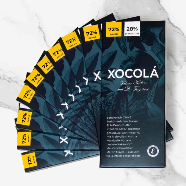 Produktfoto von XOCOLÁ, die gesunde Schokolade, 10er Packung
